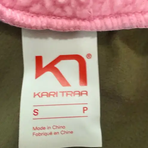 KARI TRAA Ragnhild Full Zip Midlayer Jacket – Size S, Prism Pink / Olive