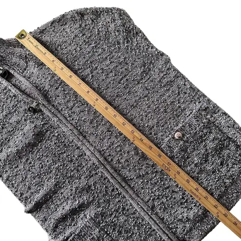 Jamie Sadock Textured Full Zip Sweater Women Size L Cozy Pockets Cabincore Purple Size L