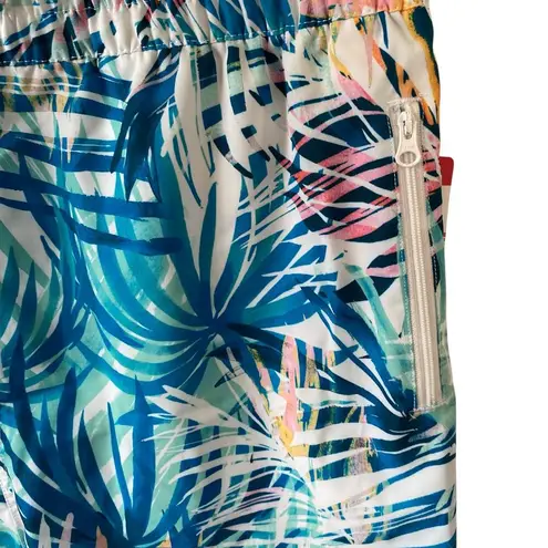 Ocean Pacific NEW Women's Tropical Print Swim Shorts Blue Medium Board Shorts