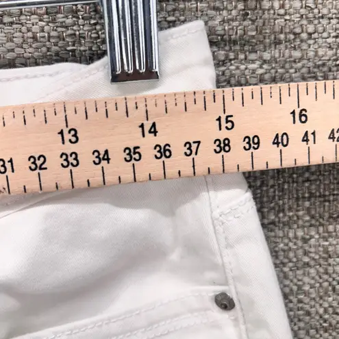 Curve Appeal Womens Size 6 Or 28 White Wide Leg Cropped Jeans Classic Capsule