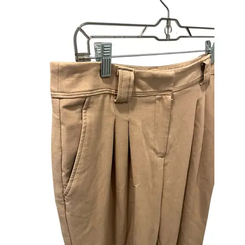 Maeve Anthropologie Wide Leg Beige Slacks Pants Size 12 Business Casual Women's