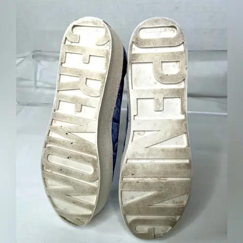 Opening Ceremony Women’s Satin Slip-on CiCi Sneaker Blue/White, Women’s 39