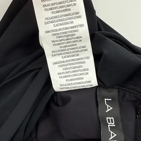 La Blanca Tankini Size 6 NEW Black One Shoulder Swim Island Goddess Keyhole NWOT