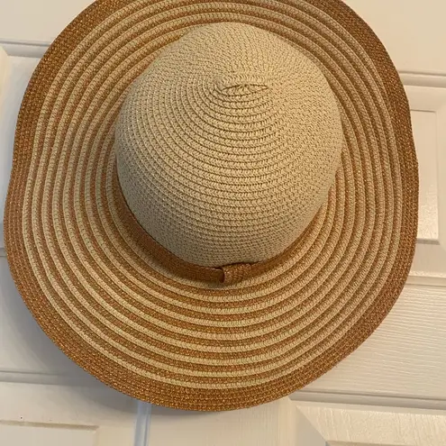 Primark  Metallic Thread Wide Brim Sunhat Rosegold