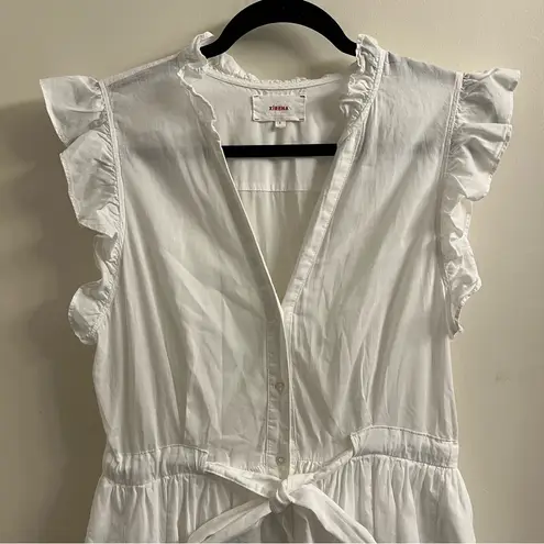 Xirena Leana White Cotton Mini Dress Size Small