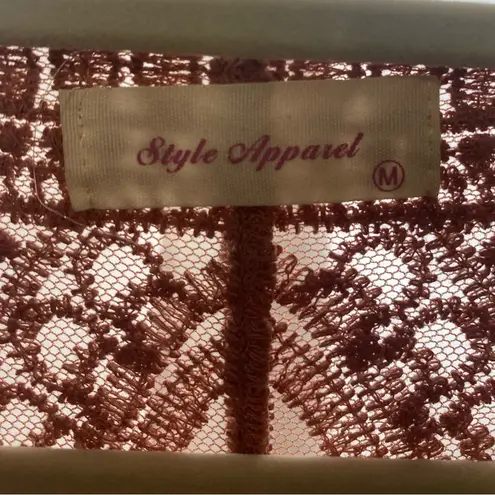 Style Apparel’s Stylish Rust Floral Kimono, Duster Cardigan. Size M