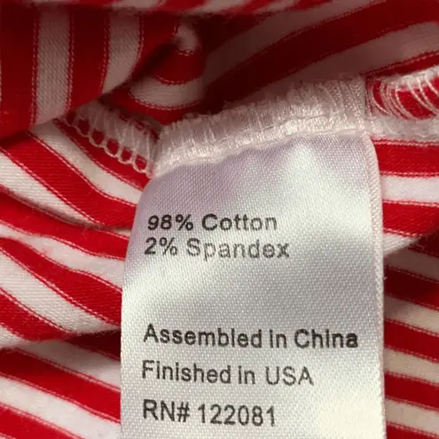 Tatyana Red White Striped Bow Blouse Retro Quirky Puff Sleeve Top Whimsical