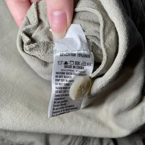 Rhythm Verona Jumpsuit Women Size Large Wide Leg Loose Fit Summer Green