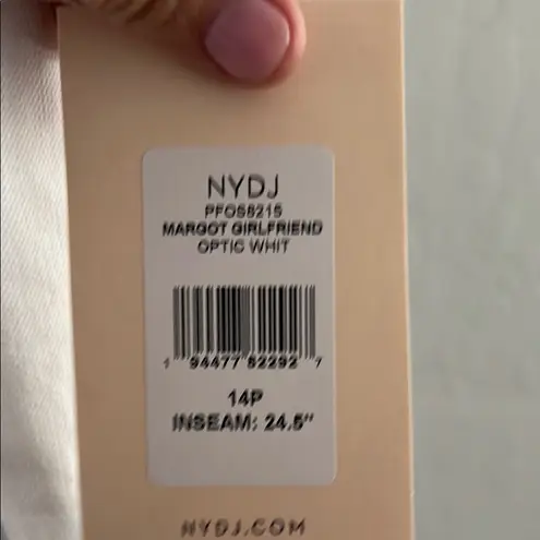 NYDJ White Straight Leg Jeans High-Waisted - 14P