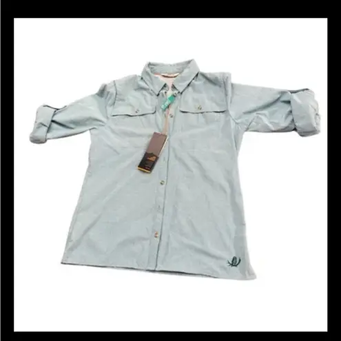 Orvis NWT Women’s Outdoor Performance Vented Long Sleeve UPF 40 Size S -Green