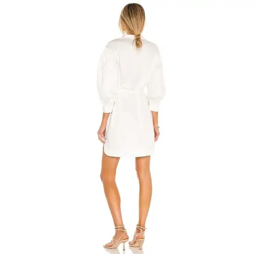 Rebecca Taylor 3/4 Sleeve Twill Belted Dress Milk Womens Size Small