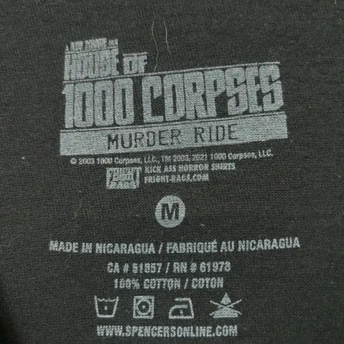 Rob Zombie House of 1000 Corpses T-Shirt Size Medium