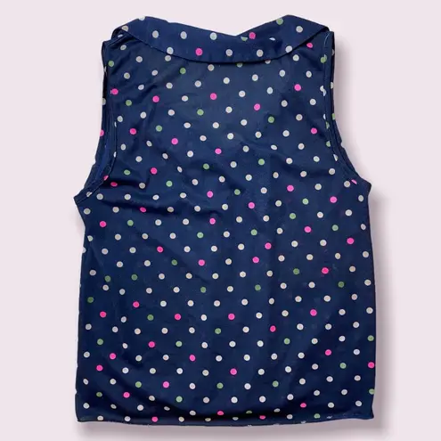 julie's closet Y2K polka dot mesh sleeveless top