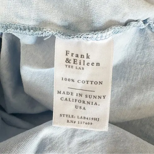 Frank & Eileen Harper Tee Maxi Dress Mineral Blue Jersey Minimalist Size XL