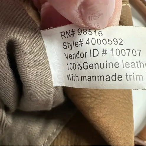 Coldwater Creek Brown Leather Hobo Shoulder Bag Satchel Purse Suede Y2K Boho