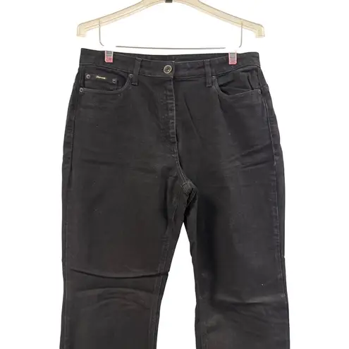 Faconable Women's Size 12 Black Jeans Cotton Spandex Slim Fit Solid