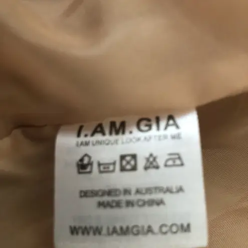 I am gia  Pixie Teddy Coat Tan Full Zip Viral Blogger Fav Oversized Jacket XS