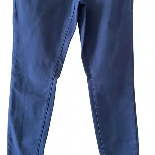 Tahari Denim Jeans Navy Skinny Leg Designer Cotton Blend Mid-Rise SZ 8/29 # 1582