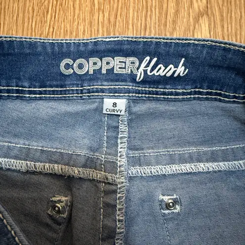 Copper Flash Jeans Women’s 8 Curvy Mid