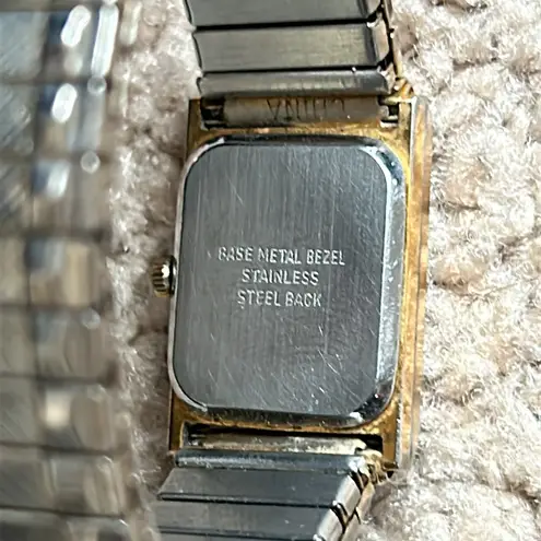 Dufonte by Lucien Piccard vintage antique two tone bracelet watch one size Silver