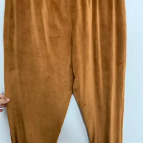 SKIMS Velour Bottoms Jogger Bronze Copper Womens Large Pull On