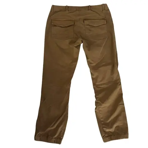 Nili Lotan Size 6 Cropped Military Pants Utilitarian Tawny Tan