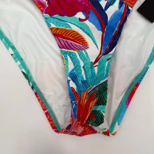 La Blanca Bikini Swim Bottoms SZ 14 NWT Tropics of Tropez Cross Over High Waist