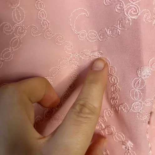 GOLDEN ROSE Vintage Top Sheer Pink Embroidered Romantic Feminine Ethereal Fairy Size undefined