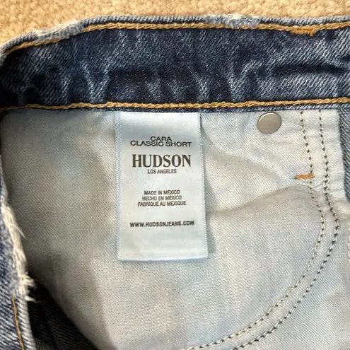 Hudson Jeans Hudson Jean Denim Cara Classic Shorts Raw Hem Button Fly 100% Cotton Size 29