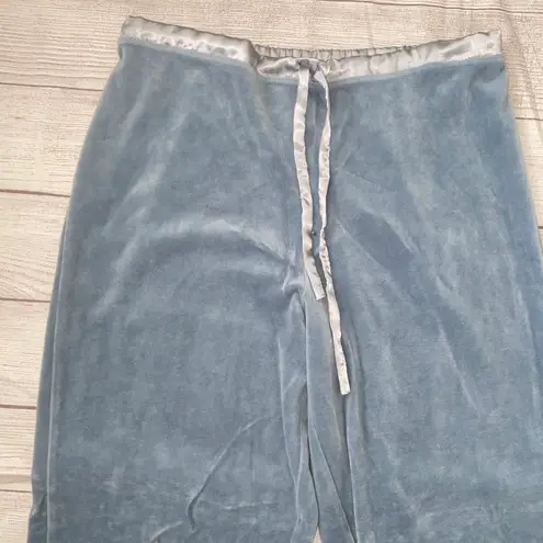 Sarah spencer intimates women M velour luxury pajama set blue M