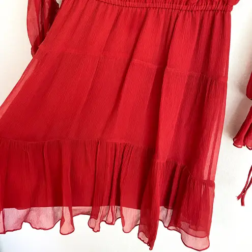 Shoshanna Red Silk Mini Dress