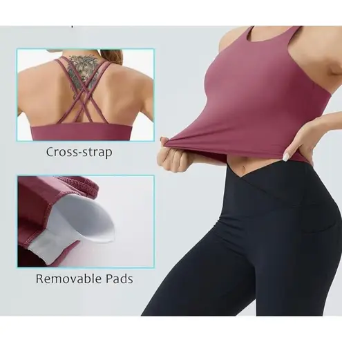 THE GYM PEOPLE Cross Back Sports Bra Size XL New With Tag