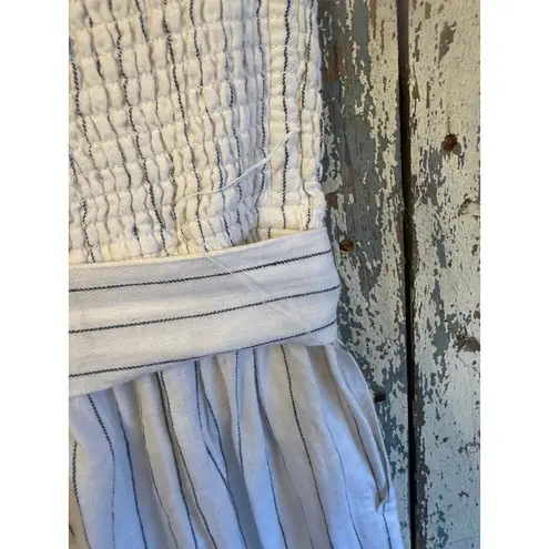 Abercrombie & Fitch  Striped Linen Jumpsuit size Small - Image 6