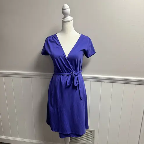 Pact Organic Cotton Short Sleeve Wrap Dress V