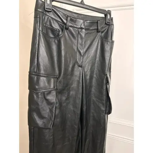 Generation Love Nate Vegan Leather Cargo Pants Black size XS /0