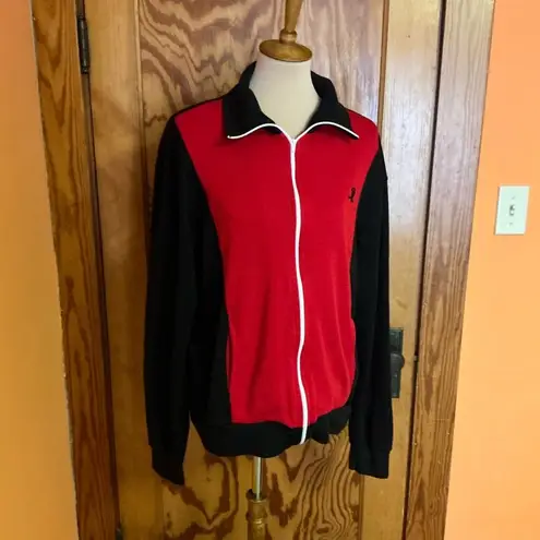 Vintage 90s Red & Black Track Jacket Size XL