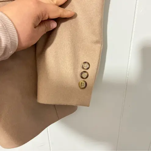 LL Bean Wool and Cashmere Blazer Size 8R Tan