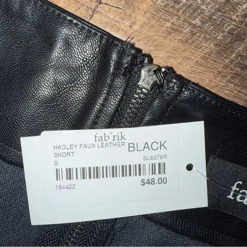 fab'rik Fa’brik Hadley Faux Leather Skort Women’s Size Small New with Tags - Image 4