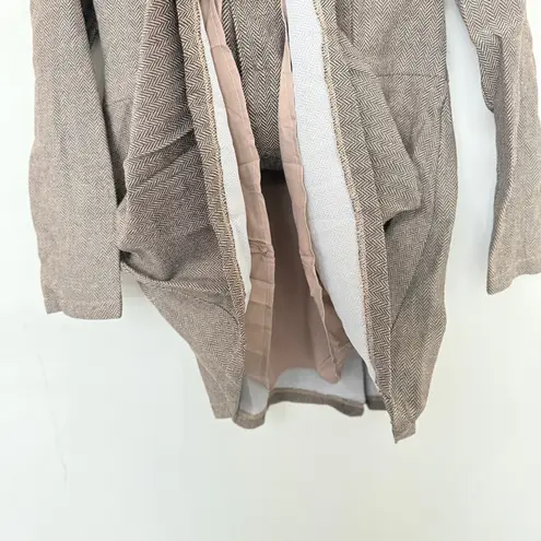 Rihoas Brown Button Pleated Mini Dress Size M