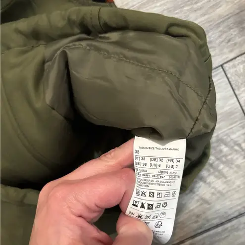 United Colors Of Benetton Puffer Vest – Size Small – Faux Sherpa Fur Hood