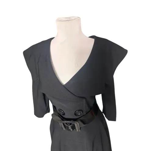 Bettie Page by Tatyana Little Black Dress Sz S Wiggle Pencil Skirt Pin