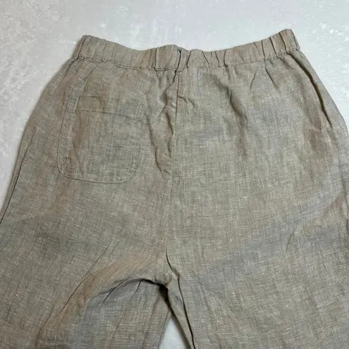 Quince 100% Linen Straight Leg Crop Pants Size XS Coastal Lightweight Minimalist