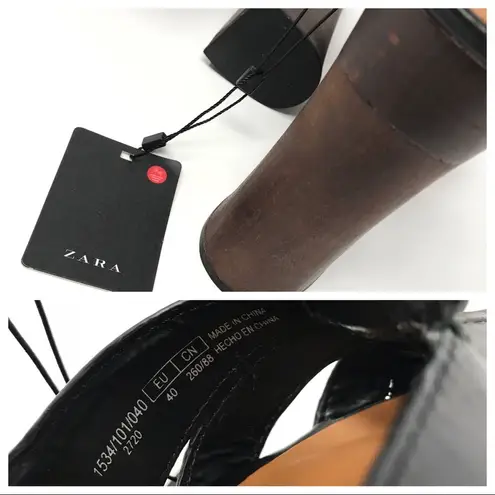 ZARA  Platform Sandals Black Size 40