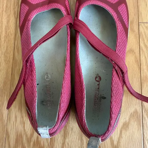 Merrell Ballet Flats Womens Size 9 Red Performance Mary Jane Shoes