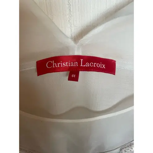 Christian LaCroix Hulotte Embellished Blouse Small S