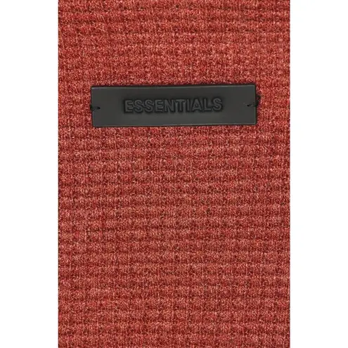 Fear of god ESSENTIALS Waffle Fitted Long Sleeve in Crimson X-Small New Womens