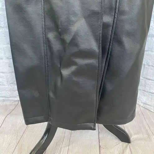 Rave 4 Real vintage women L shiny polyurethane trench coat Black Size L