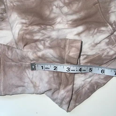 All In Motion Brown & White Tie Dye High Rise Lounge Shorts