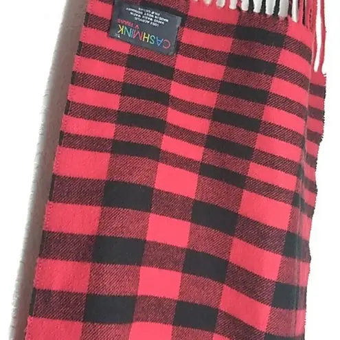 FINAL MARKDOWN Ladies' Cashmink (V. Fraas) 100% Acrylic Scarf Red