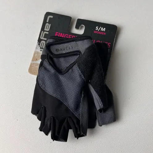 Layers Fingerless Workout Gym Athletic Sporty Gloves Sz S/M NWT Gray